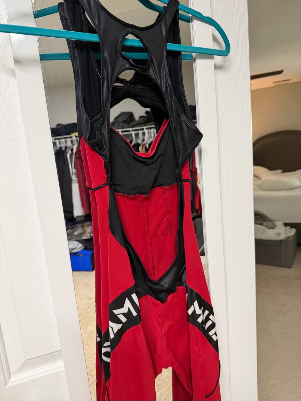 Dynamite Red and Black Cutout Bodysuit Jumpsuit